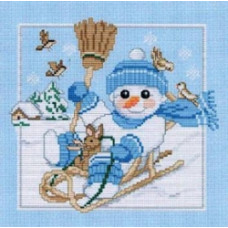 Schema Punto Croce - Snow Baby's Big Brother Schema Punto Croce - Snow Baby's Big Brother