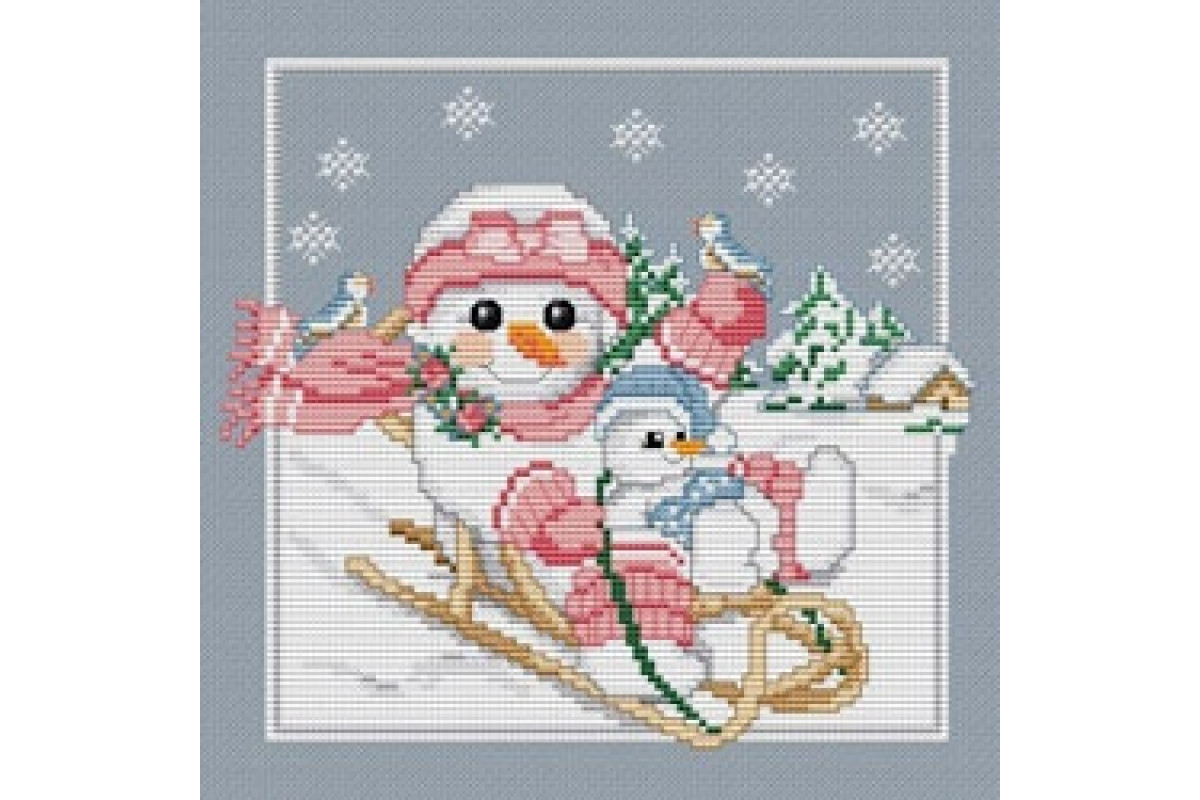 Schema Punto Croce - Snow Baby's Big Sister Schema Punto Croce - Snow Baby's Big Sister