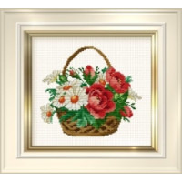 Schema Punto Croce - Daisy Basket