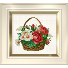 Schema Punto Croce - Daisy Basket
