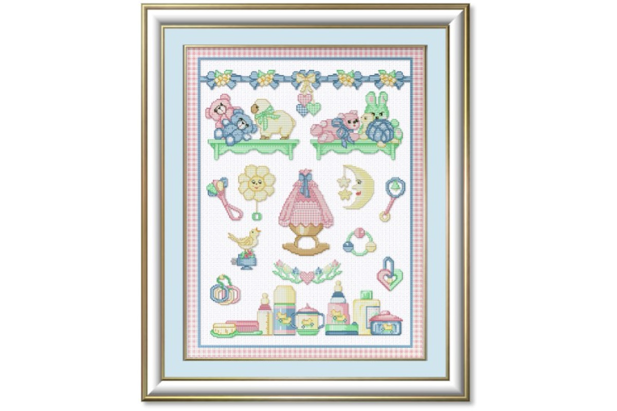 Schema Punto Croce - Baby Sampler Schema Punto Croce - Baby Sampler