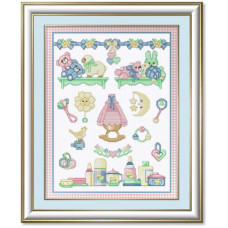 Schema Punto Croce - Baby Sampler