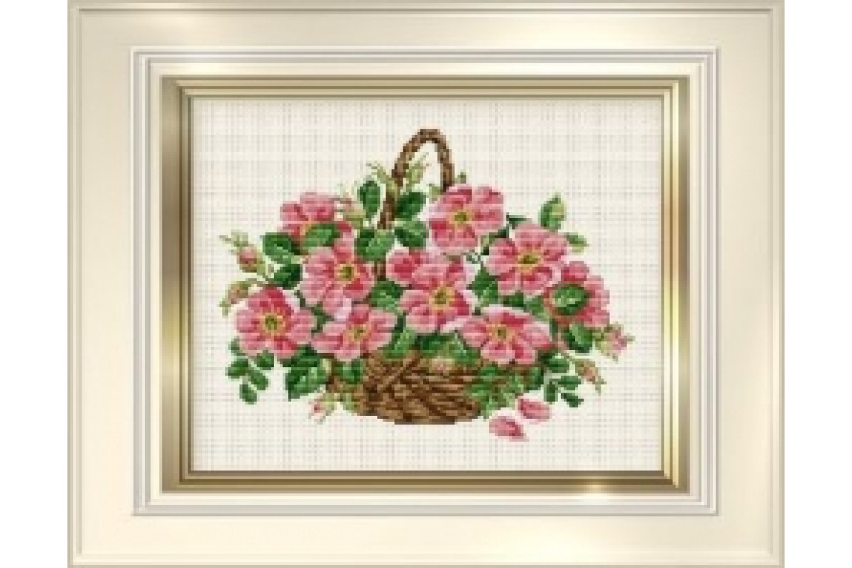 Counted Cross Stitch Charts -  Wild Roses Basket