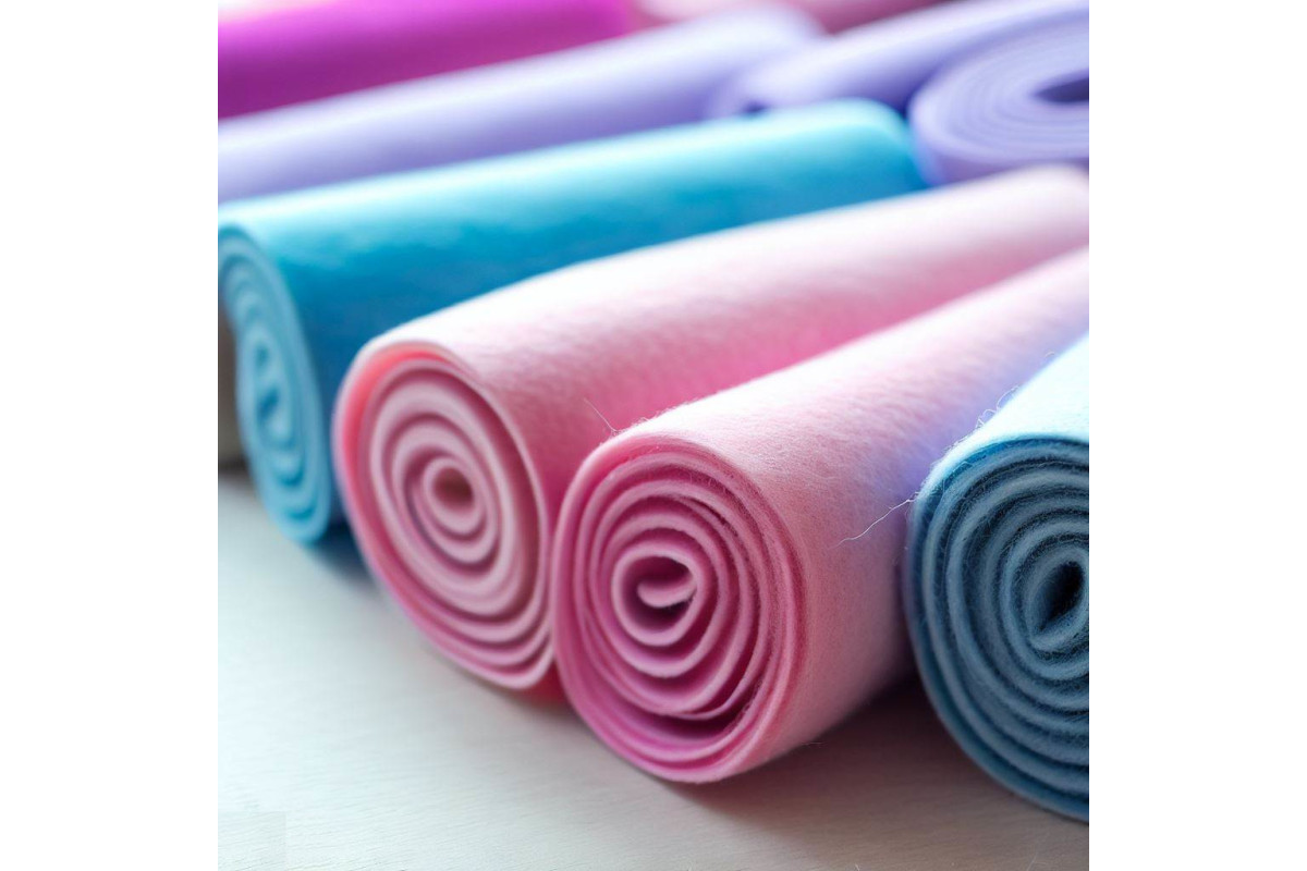 Coloured Felt Sheets from 3 mm - 50x100 cm width Coloured Felt Sheets from 3 mm - 50x100 cm width