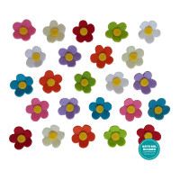 Decorazioni in Feltro - Fiori 3,5 cm Decorazioni in Feltro - Fiori 3,5 cm