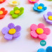 Decoraciones de Fieltro - Flores 3,5 cm Decoraciones de Fieltro - Flores 3,5 cm