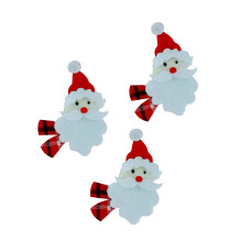 Decorazioni Natalizie in Feltro - Viso Babbo Natale