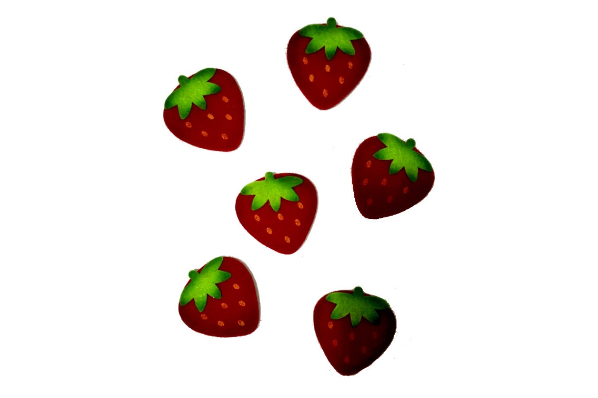 Decorazioni in Feltro - Fragole Grandi