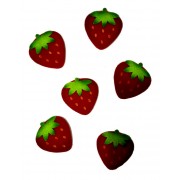 Felt Decorations - Big Strawberries