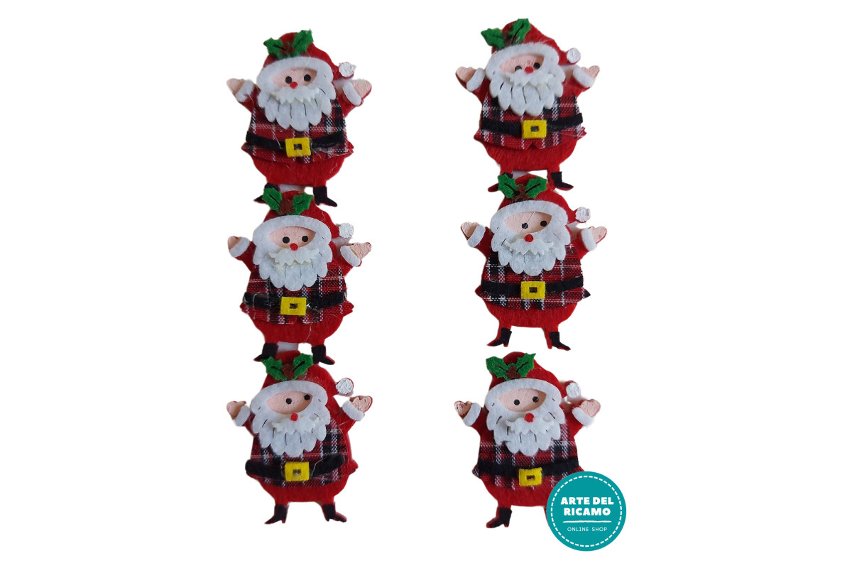 Applicazioni in Feltro - Babbo Natale Applicazioni in Feltro - Babbo Natale