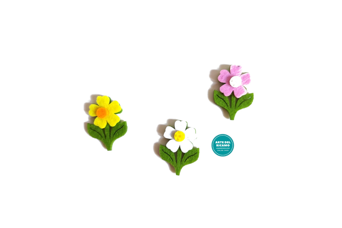 Decoraciones de Feltro - Flores de Primavera Decoraciones de Feltro - Flores de Primavera