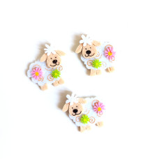 Decoraciones de Feltro - Oveja con Flor