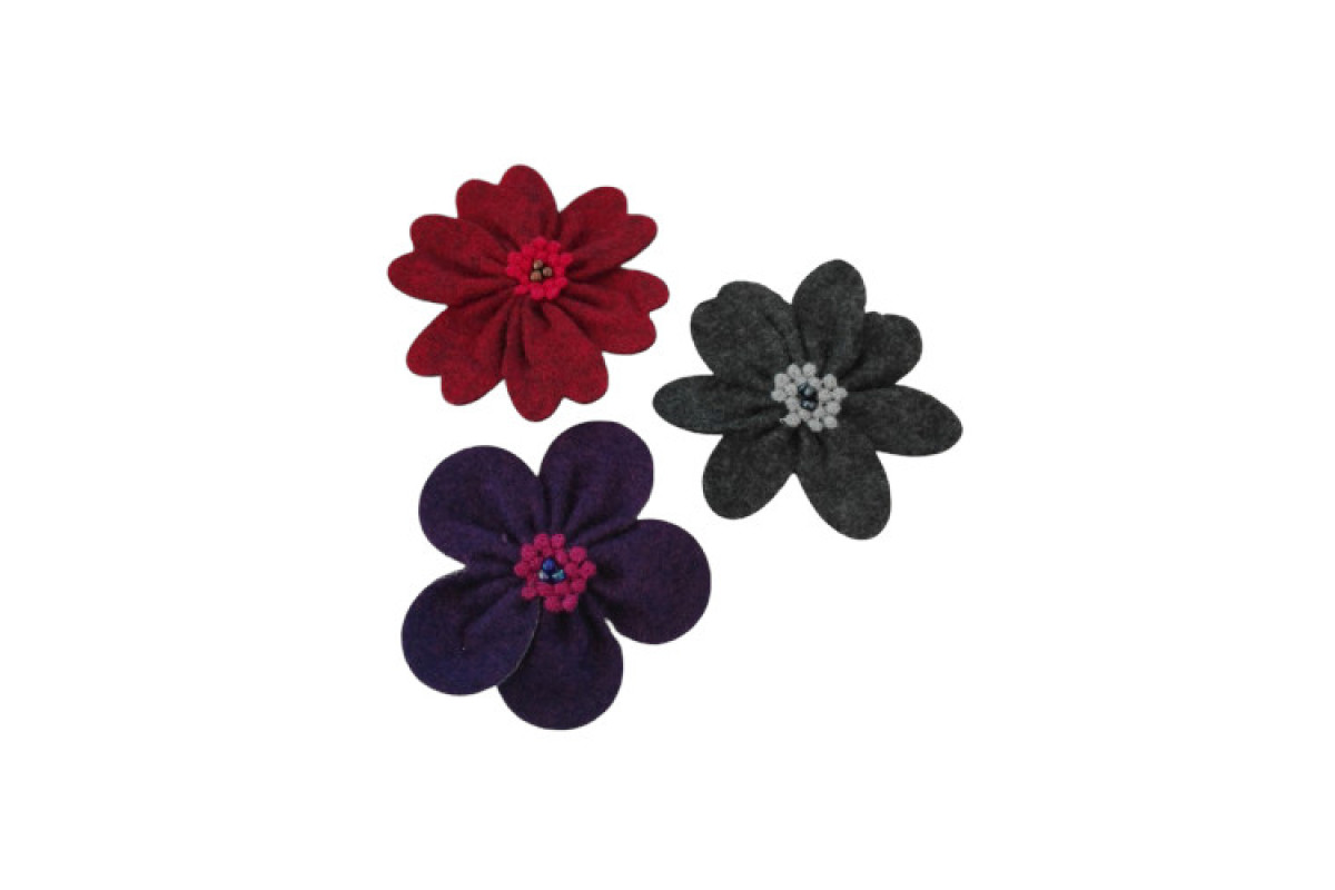 Flores Decorativos de Feltro
