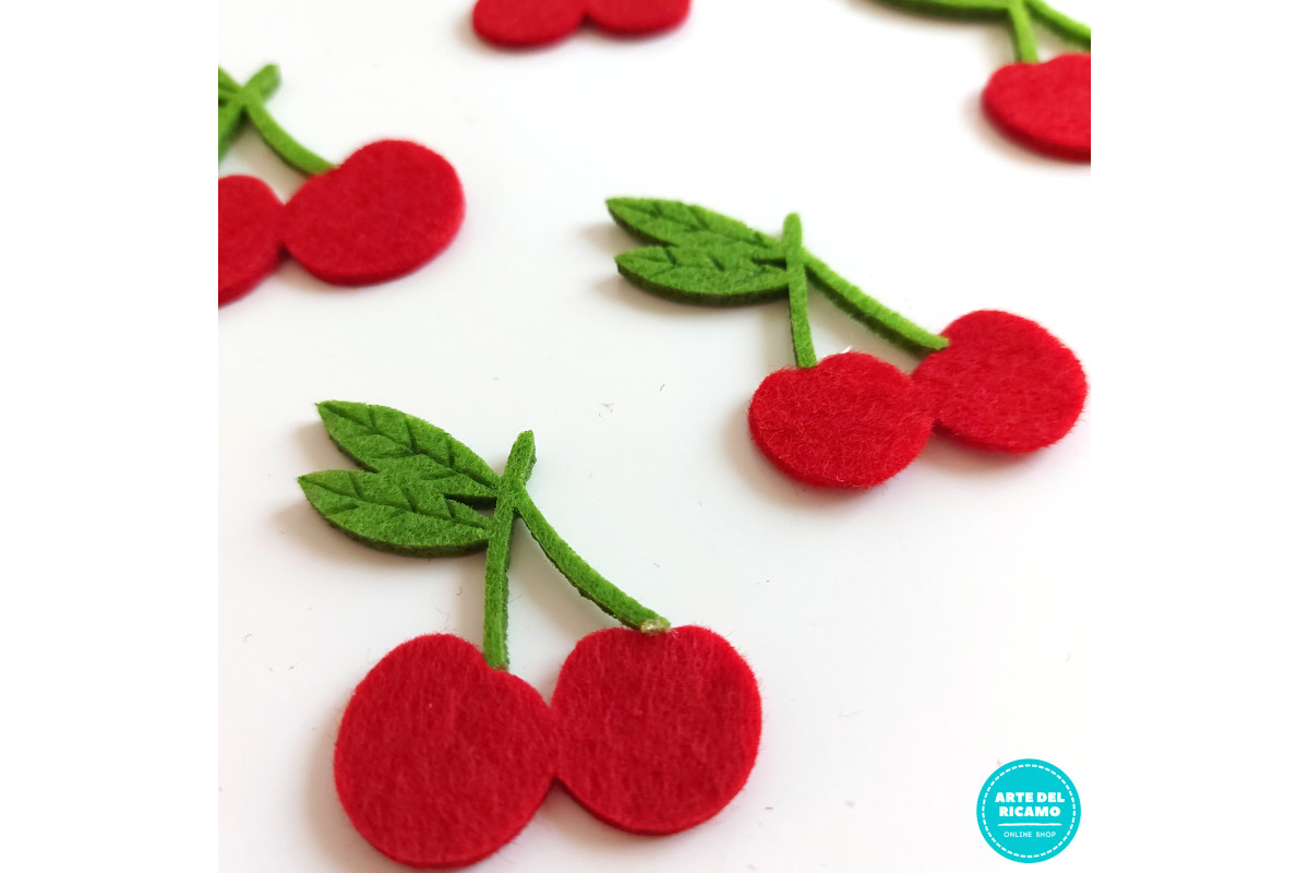 Felt Cherries Felt Cherries