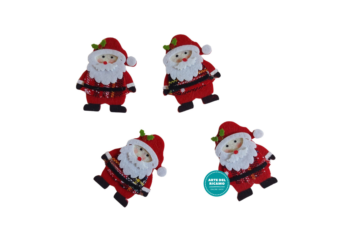 Applicazioni in Feltro - Super Babbo Natale Applicazioni in Feltro - Super Babbo Natale