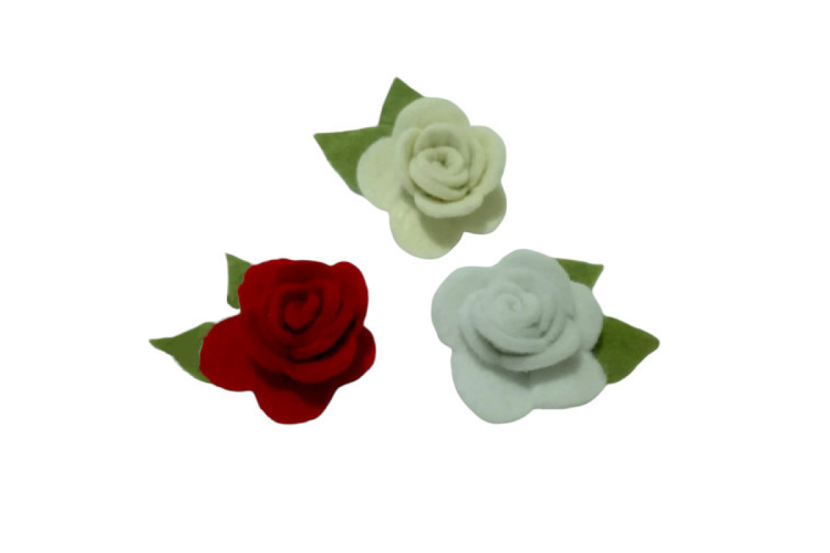 Flor de Fieltro - Rosas