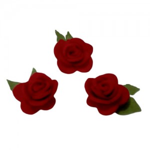 Flor de Fieltro - Rosas Rojas