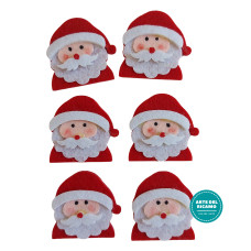 Applicazioni in Feltro - Viso Babbo Natale Applicazioni in Feltro - Viso Babbo Natale