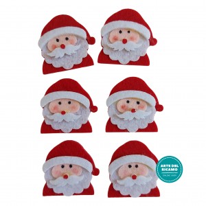 Christmas Felt Decorations - Santa Claus Face