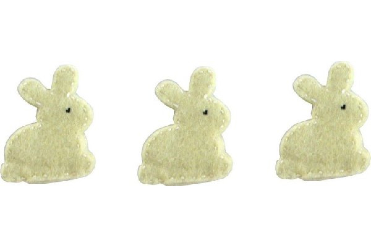 Felt Decoration - Bunny Cream Felt Decoration - Bunny Cream