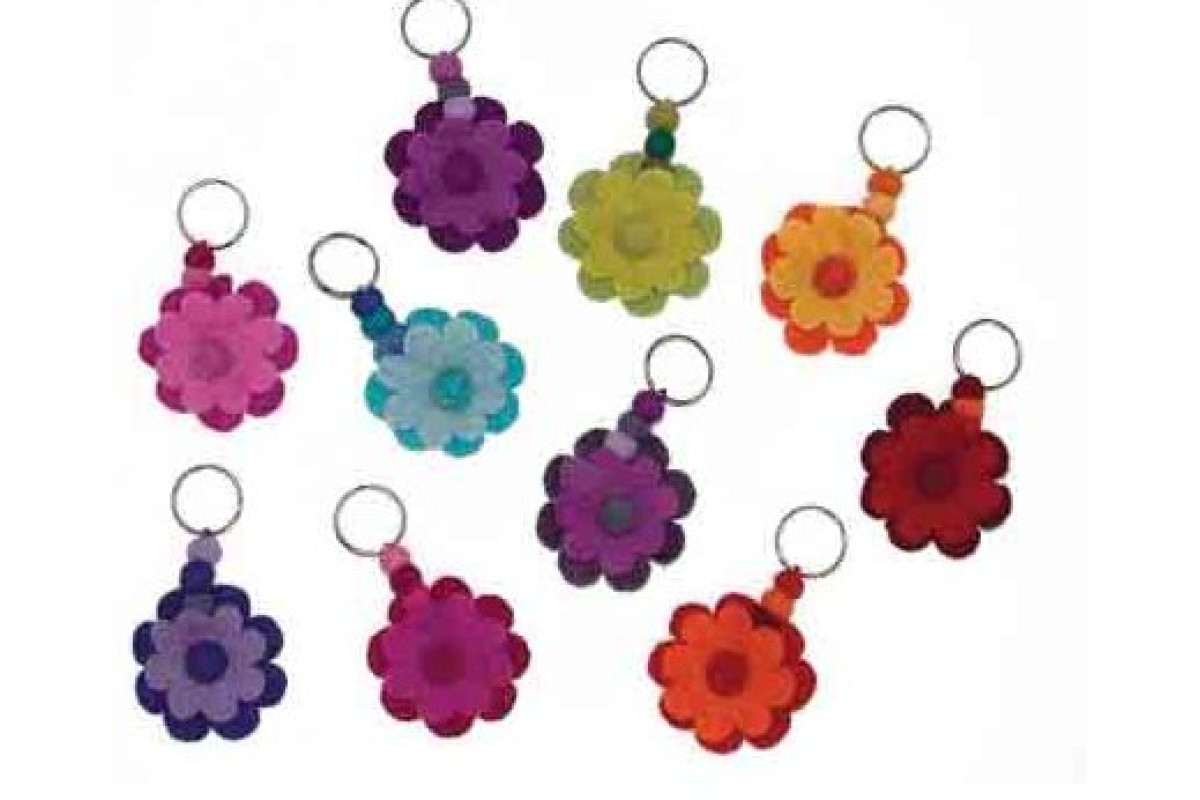 Llaveros de Feltro - Flores