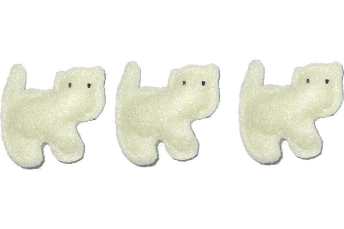Felt Decoration - Cat Cream Felt Decoration - Cat Cream