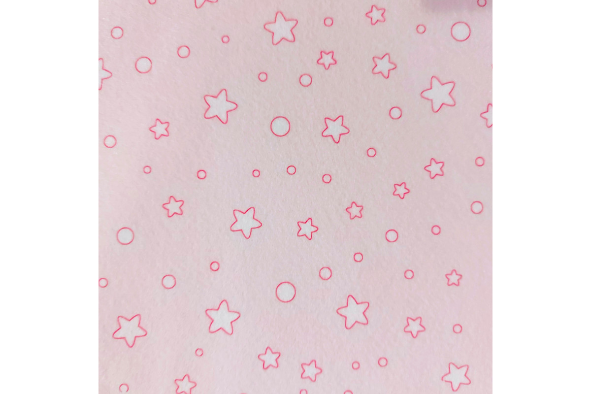 Pannolenci a Stelle Rosa - Altezza 90 cm