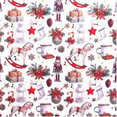 Pannolenci con Decoraciones de Navidad - Ancho 90 cm Pannolenci con Decoraciones de Navidad - Ancho 90 cm