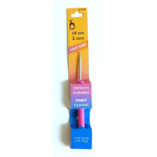 Pony Uncinetto con Manico in Plastica e Parte Centrale Piatta - 2 mm Pony Uncinetto con Manico in Plastica e Parte Centrale Piatta - 2 mm