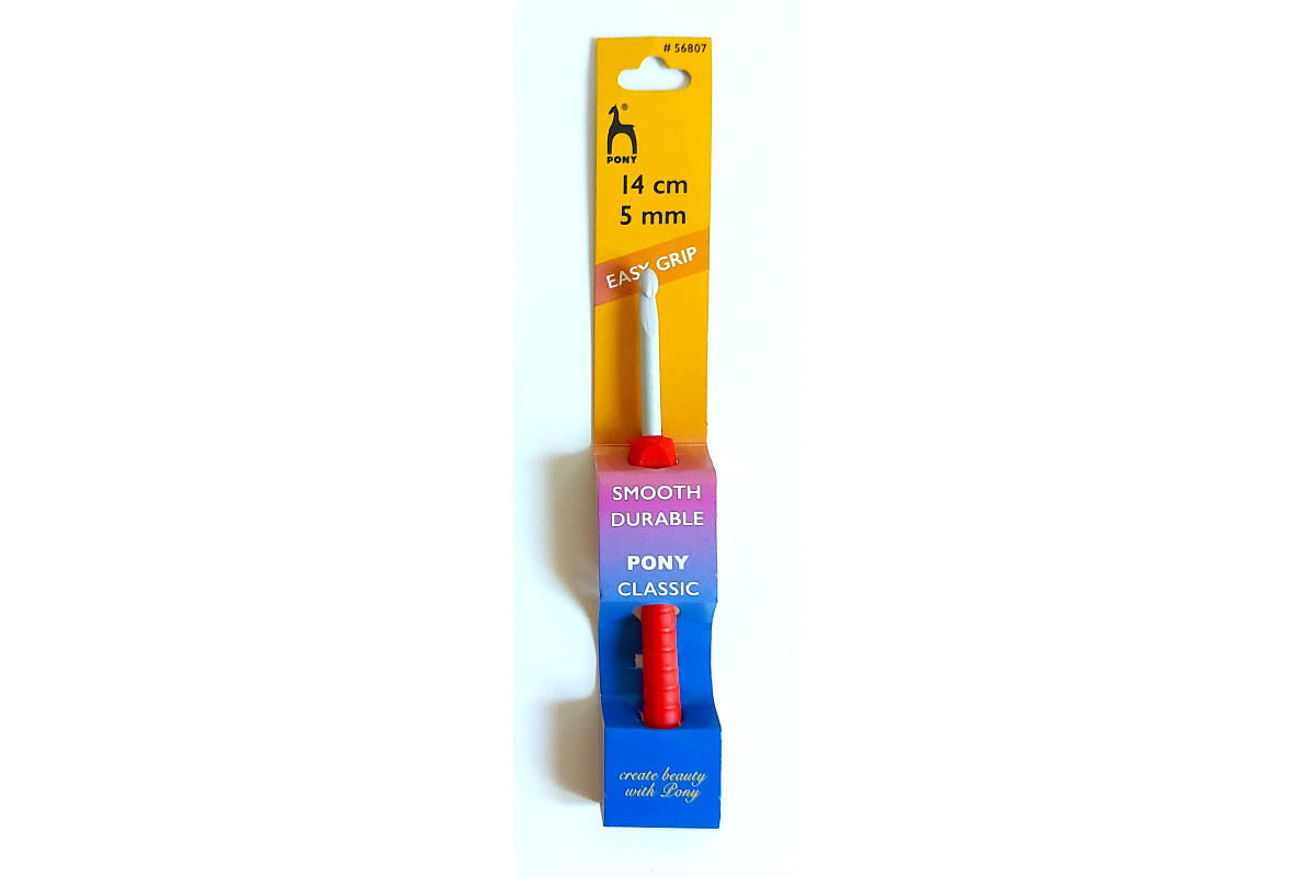 Pony Easy Finger Flat Crochet Hook - 5 mm Pony Easy Finger Flat Crochet Hook - 5 mm