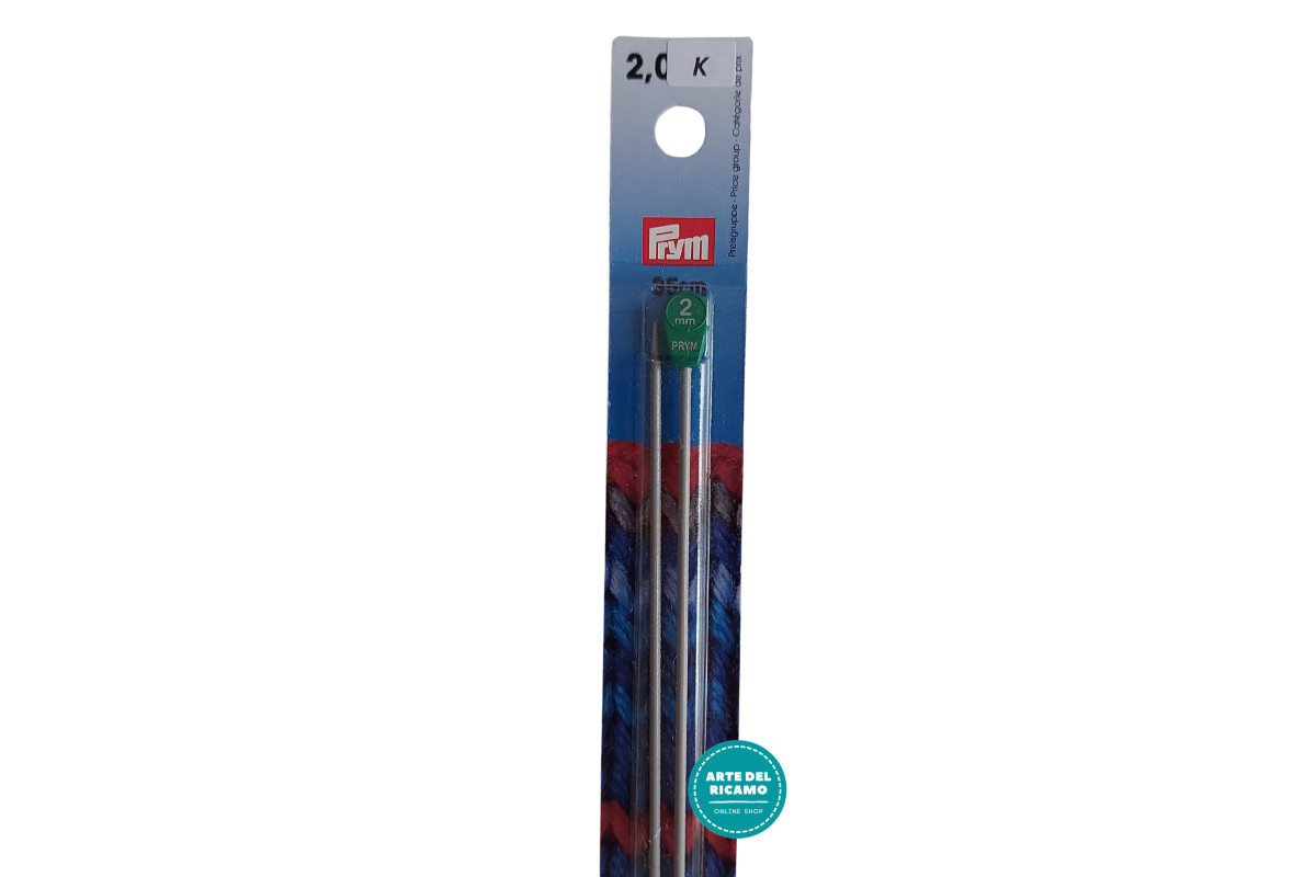 Prym - Knitting Pins in Aluminium - 35 cm - 2 mm Prym - Knitting Pins in Aluminium - 35 cm - 2 mm