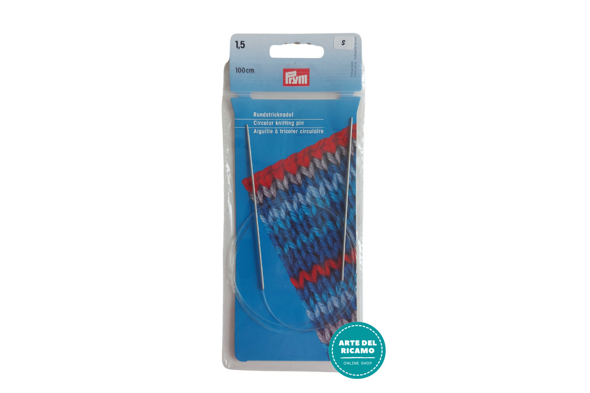 Prym - Circular Knitting Pins - 100 cm - 1,50 mm Prym - Circular Knitting Pins - 100 cm - 1,50 mm