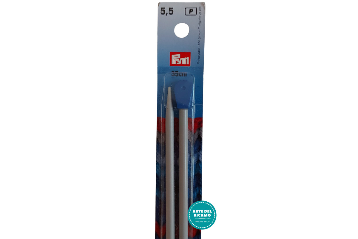 Prym - Agujas para Tejer de Aluminio - 35 cm - 5.50 mm Prym - Agujas para Tejer de Aluminio - 35 cm - 5.50 mm