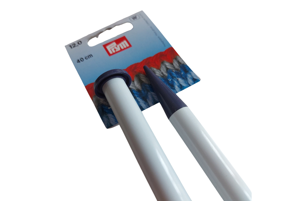Prym - Ferri Maglia in Plastica - 40 cm - 12.00 mm Prym - Ferri Maglia in Plastica - 40 cm - 12.00 mm