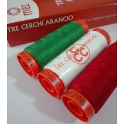 Filofort Tre Cerchi Arancio - Filato per Cucito Et. 50 - 274m