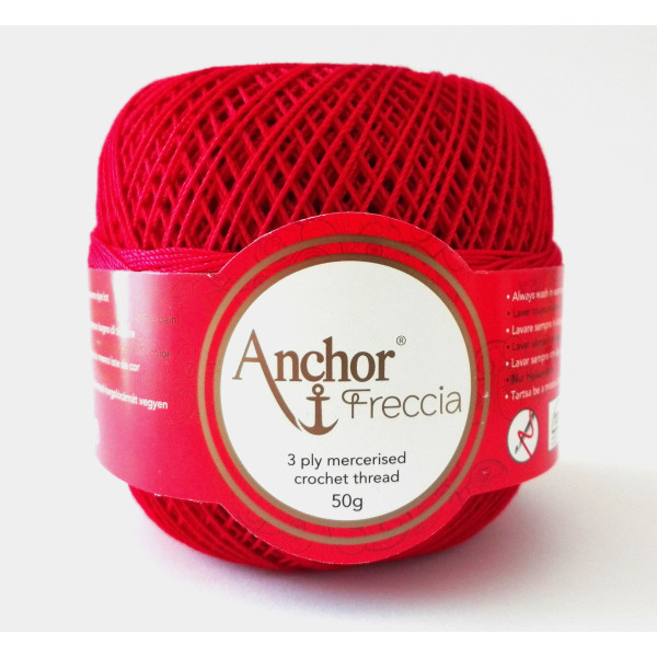 Anchor Freccia  Ovillo Colorado para Crochet  gr. 50-  n. 12