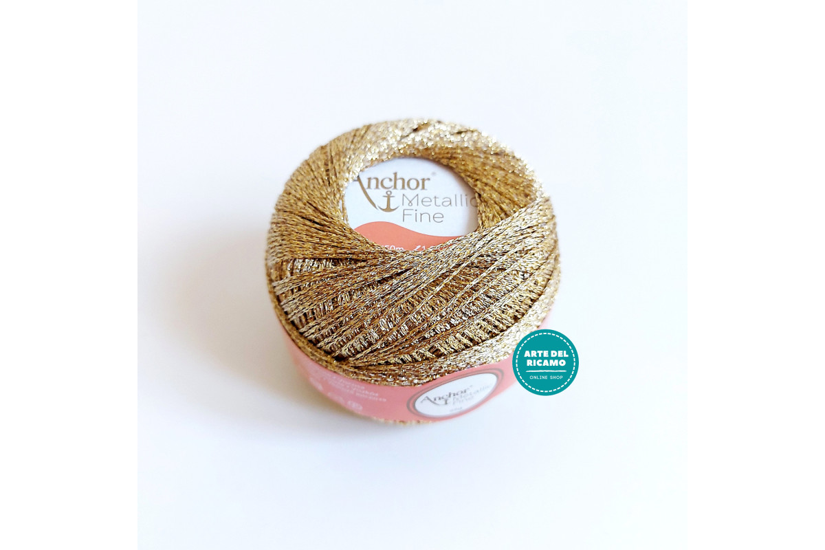 Anchor Artiste - Metallic Fine - Filo Metallizzato per Uncinetto