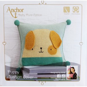 Anchor Baby Pure Cotton - Puppy Crochet Cushon Cover