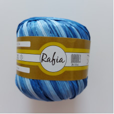 Rafia Gomitolo da 57 metri - Blu Sfumato Rafia Gomitolo da 57 metri - Blu Sfumato