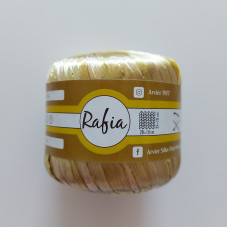Rafia Gomitolo da 57 metri - Oro Chiaro Rafia Gomitolo da 57 metri - Oro Chiaro