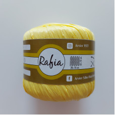 Rafia Gomitolo da 57 metri - Giallo Rafia Gomitolo da 57 metri - Giallo
