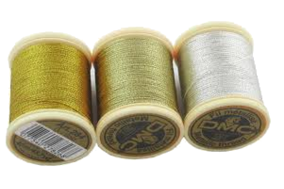 DMC - Metallic Embroidery Threads - Silver and Gold