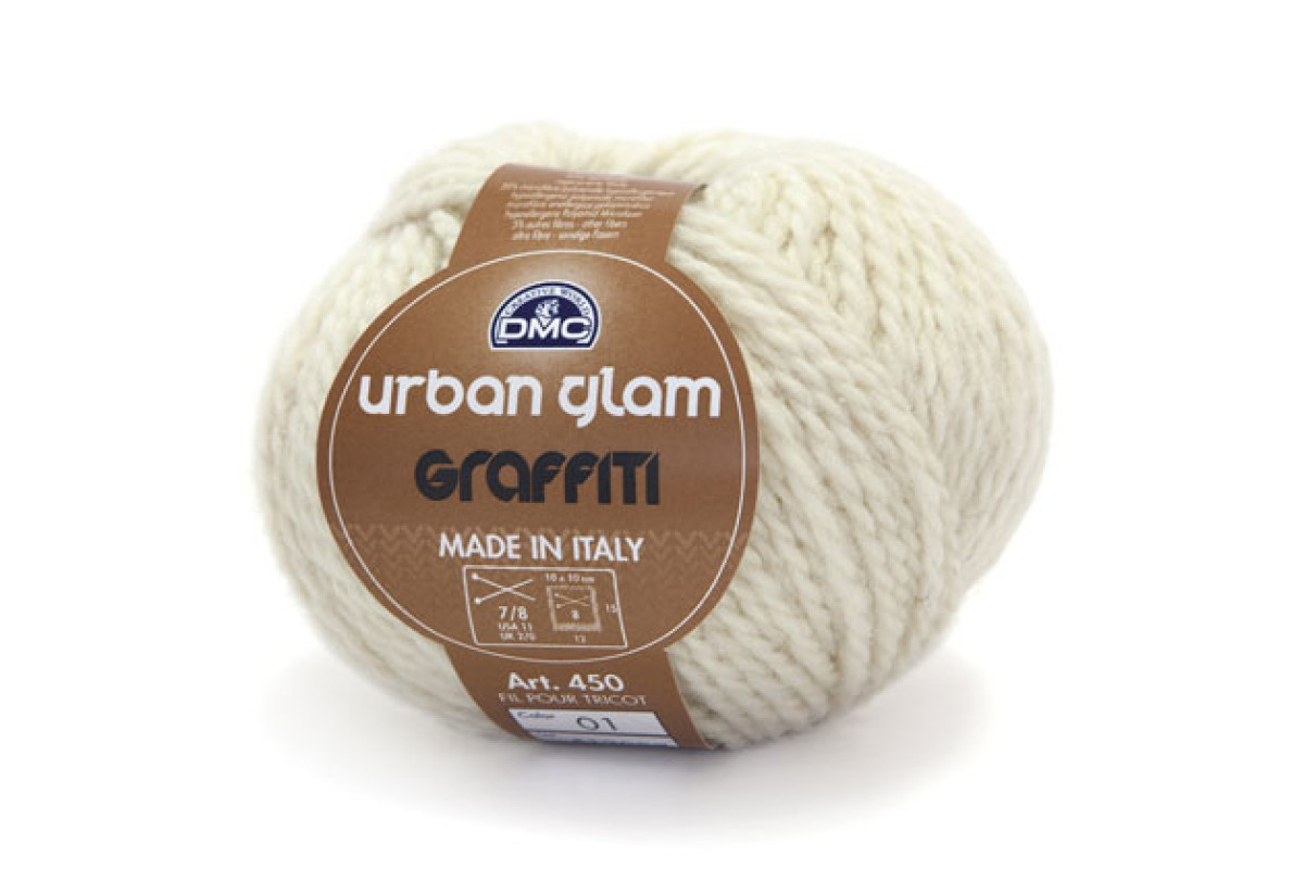 DMC Wool - Urban Glam Graffiti - White DMC Wool - Urban Glam Graffiti - White