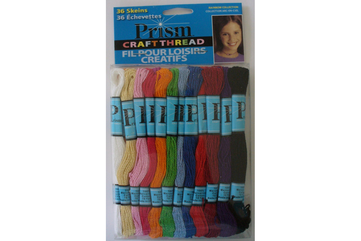 Prism Craft Thread - 36 Skeins Type Perlé  - Primary Colors