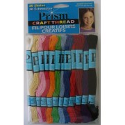 Prism Craft Thread - 36 Madejas de Tipo Perlé - Colores Primarios