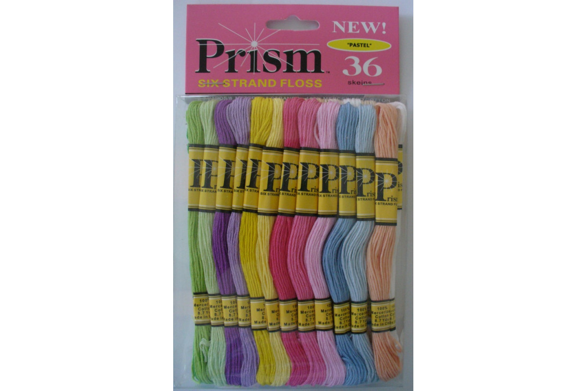 Prism Craft Thread - 36 Skeins Type Mouliné  - Pastel Colors