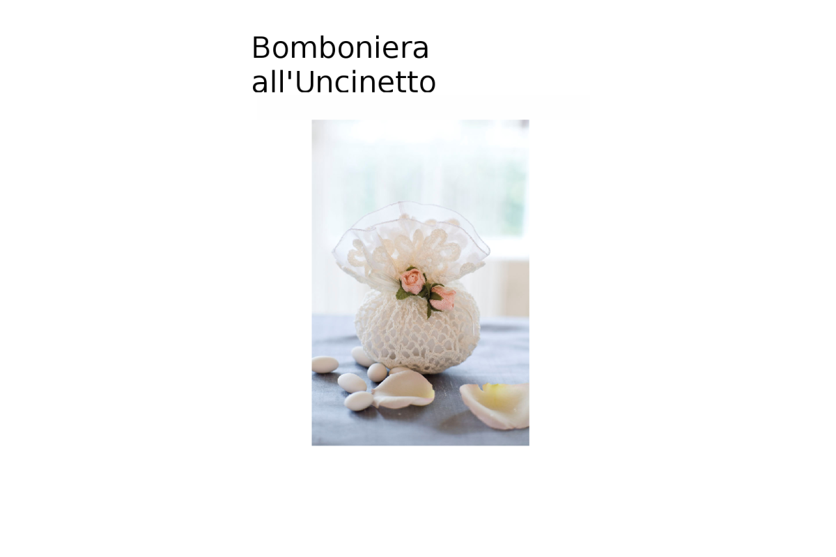 Spiegazioni Bomboniera all'Uncinetto Spiegazioni Bomboniera all'Uncinetto