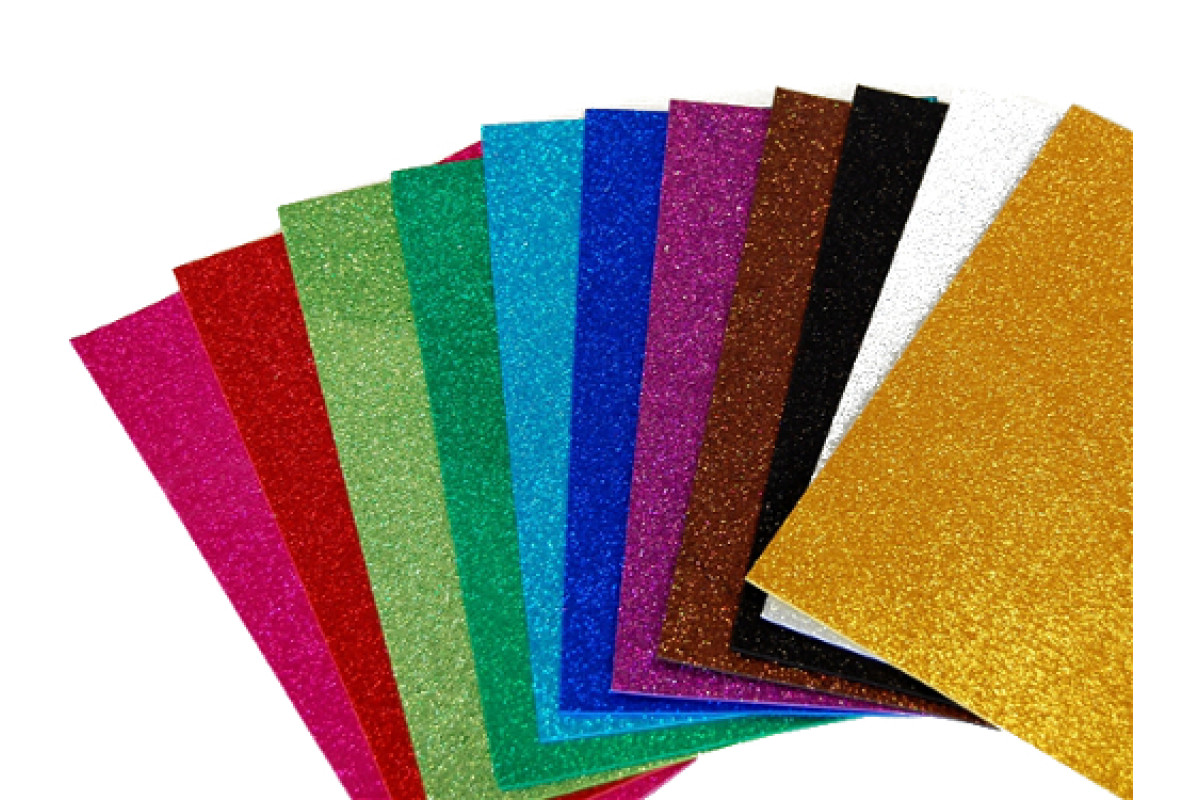 Moosgummi Glitter - Fogli Brillantinati da 2mm - 20x30 cm Moosgummi Glitter - Fogli Brillantinati da 2mm - 20x30 cm