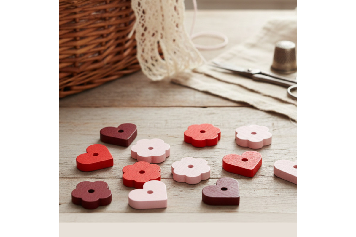 Cuori e Fiori in Legno