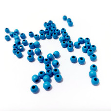 Perle in Legno - Colore Azzurro - 4 mm Perle in Legno - Colore Azzurro - 4 mm